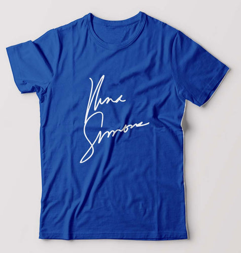 Nina Simone T-Shirt for Men-Royal Blue-Ektarfa.online