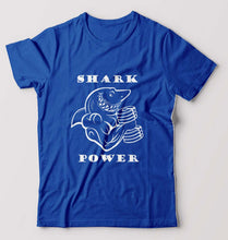 Load image into Gallery viewer, Gym Shark Power T-Shirt for Men-S(38 Inches)-Royal Blue-Ektarfa.online
