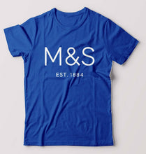 Load image into Gallery viewer, M&amp;S T-Shirt for Men-S(38 Inches)-Royal Blue-Ektarfa.online
