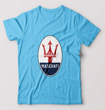 Load image into Gallery viewer, Maserati T-Shirt for Men-Light Blue-Ektarfa.online

