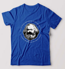 Load image into Gallery viewer, Karl Marx T-Shirt for Men-S(38 Inches)-Royal Blue-Ektarfa.online
