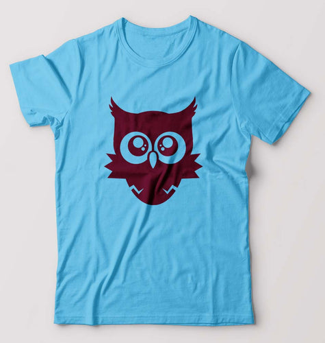 Cute Baby Owl T-Shirt for Men-Light Blue-Ektarfa.online
