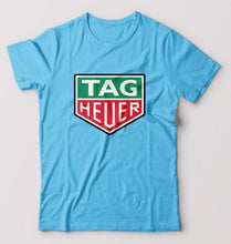 Load image into Gallery viewer, TAG Heuer T-Shirt for Men-S(38 Inches)-Light Blue-Ektarfa.online
