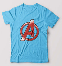 Load image into Gallery viewer, Avengers T-Shirt for Men-S(38 Inches)-Light Blue-Ektarfa.online
