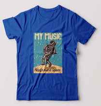 Load image into Gallery viewer, Music T-Shirt for Men-S(38 Inches)-Royal Blue-Ektarfa.online
