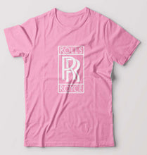 Load image into Gallery viewer, Rolls Royce T-Shirt for Men-S(38 Inches)-Light Baby Pink-Ektarfa.online
