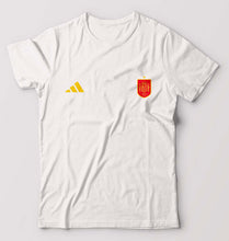 Load image into Gallery viewer, Spain Football T-Shirt for Men-White-Ektarfa.online
