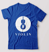 Load image into Gallery viewer, Violin T-Shirt for Men-Royal Blue-Ektarfa.online
