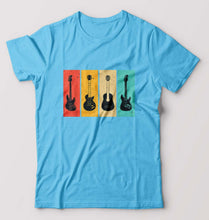 Load image into Gallery viewer, Guitar T-Shirt for Men-Light Blue-Ektarfa.online
