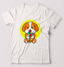 Load image into Gallery viewer, Puppy T-Shirt for Men-White-Ektarfa.online
