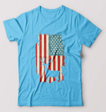 Load image into Gallery viewer, Deer T-Shirt for Men-Light Blue-Ektarfa.online
