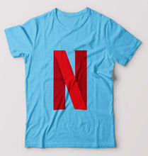 Load image into Gallery viewer, Netflix T-Shirt for Men-Light Blue-Ektarfa.online
