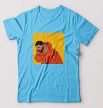 Load image into Gallery viewer, Drake T-Shirt for Men-S(38 Inches)-Light Blue-Ektarfa.online
