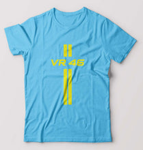 Load image into Gallery viewer, Valentino Rossi(VR 46) T-Shirt for Men-S(38 Inches)-Light Blue-Ektarfa.online
