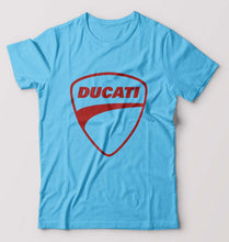 Load image into Gallery viewer, Ducati T-Shirt for Men-S(38 Inches)-Light blue-Ektarfa.online
