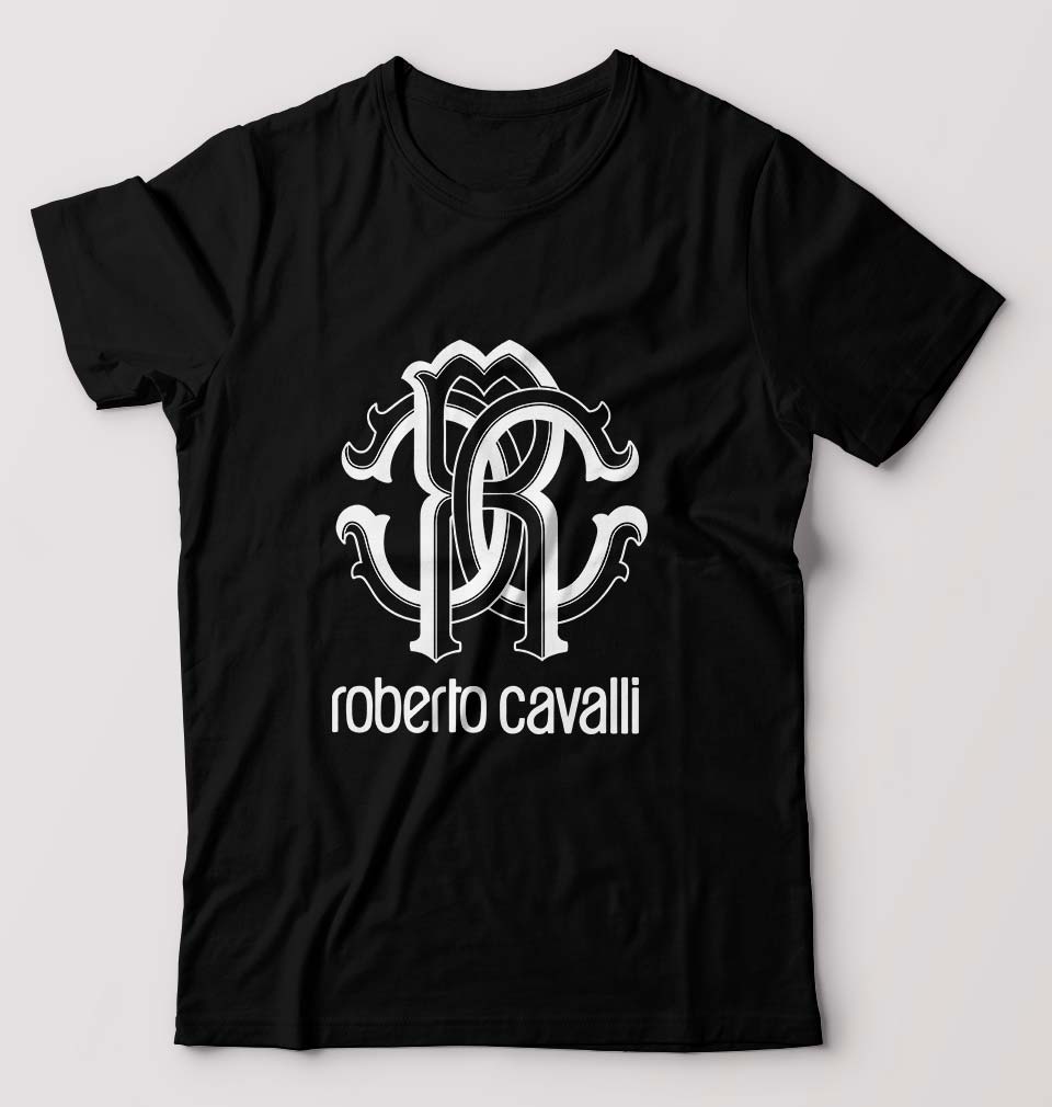 Roberto Cavalli T-Shirt for Men-S(38 Inches)-Black-Ektarfa.online