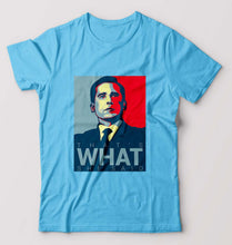 Load image into Gallery viewer, Michael Scott T-Shirt for Men-Light Blue-Ektarfa.online

