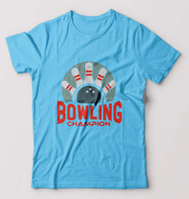 Load image into Gallery viewer, Bowling Champion T-Shirt for Men-Light Blue-Ektarfa.online
