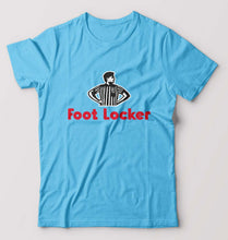 Load image into Gallery viewer, Foot Locker T-Shirt for Men-S(38 Inches)-Light Blue-Ektarfa.online
