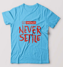 Load image into Gallery viewer, OnePlus T-Shirt for Men-Light Blue-Ektarfa.online
