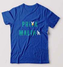 Load image into Gallery viewer, Priya Malik T-Shirt for Men-S(38 Inches)-Royal Blue-Ektarfa.online
