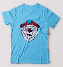Load image into Gallery viewer, Bear T-Shirt for Men-Light Blue-Ektarfa.online

