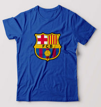 Load image into Gallery viewer, Barcelona T-Shirt for Men-S(38 Inches)-Royal Blue-Ektarfa.online
