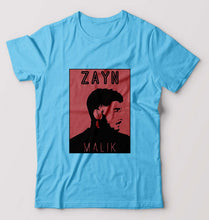 Load image into Gallery viewer, Zayn Malik T-Shirt for Men-S(38 Inches)-Light Blue-Ektarfa.online
