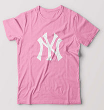 Load image into Gallery viewer, New York Yankees T-Shirt for Men-S(38 Inches)-Light Baby Pink-Ektarfa.online
