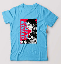 Load image into Gallery viewer, Demon Slayer T-Shirt for Men-Light Blue-Ektarfa.online
