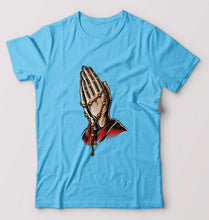 Load image into Gallery viewer, Christian T-Shirt for Men-S(38 Inches)-Light Blue-Ektarfa.online
