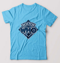 Load image into Gallery viewer, Doctor Who T-Shirt for Men-S(38 Inches)-Light Blue-Ektarfa.online
