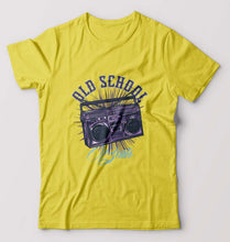 Load image into Gallery viewer, Old School T-Shirt for Men-S(38 Inches)-Yellow-Ektarfa.online
