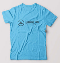 Load image into Gallery viewer, Mercedes-Benz T-Shirt for Men-S(38 Inches)-Light Blue-Ektarfa.online
