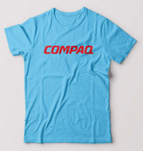 Load image into Gallery viewer, Compaq T-Shirt for Men-S(38 Inches)-Light Blue-Ektarfa.online

