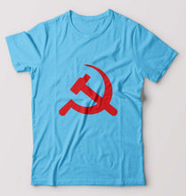 Load image into Gallery viewer, Communist party T-Shirt for Men-S(38 Inches)-Light Blue-Ektarfa.online

