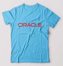 Load image into Gallery viewer, Oracle T-Shirt for Men-S(38 Inches)-Light Blue-Ektarfa.online
