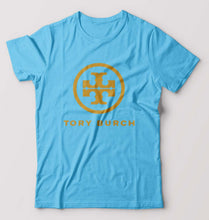 Load image into Gallery viewer, Tory Burch T-Shirt for Men-S(38 Inches)-Light Blue-Ektarfa.online
