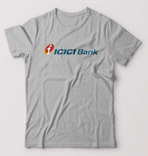Load image into Gallery viewer, ICICI Bank T-Shirt for Men-S(38 Inches)-Grey-Ektarfa.online
