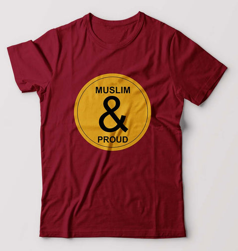 Muslim T-Shirt for Men-Maroon-Ektarfa.online