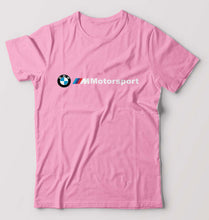 Load image into Gallery viewer, BMW Motorsport T-Shirt for Men-S(38 Inches)-Light Baby Pink-Ektarfa.online
