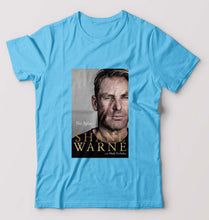 Load image into Gallery viewer, Shane Warne T-Shirt for Men-S(38 Inches)-Light Blue-Ektarfa.online
