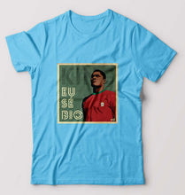 Load image into Gallery viewer, Eusébio T-Shirt for Men-S(38 Inches)-Light Blue-Ektarfa.online

