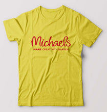 Load image into Gallery viewer, Michaels T-Shirt for Men-S(38 Inches)-Yellow-Ektarfa.online
