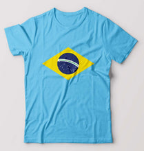 Load image into Gallery viewer, Brazil T-Shirt for Men-Light Blue-Ektarfa.online
