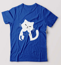 Load image into Gallery viewer, Cat T-Shirt for Men-Royal Blue-Ektarfa.online
