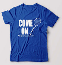 Load image into Gallery viewer, Tennis T-Shirt for Men-S(38 Inches)-Royal Blue-Ektarfa.online
