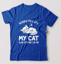 Load image into Gallery viewer, Cat T-Shirt for Men-Royal Blue-Ektarfa.online
