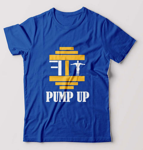 Fit Gym T-Shirt for Men-Royal Blue-Ektarfa.online