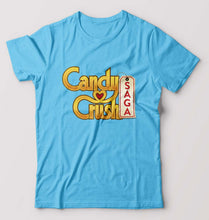 Load image into Gallery viewer, Candy Crush T-Shirt for Men-S(38 Inches)-Light Blue-Ektarfa.online
